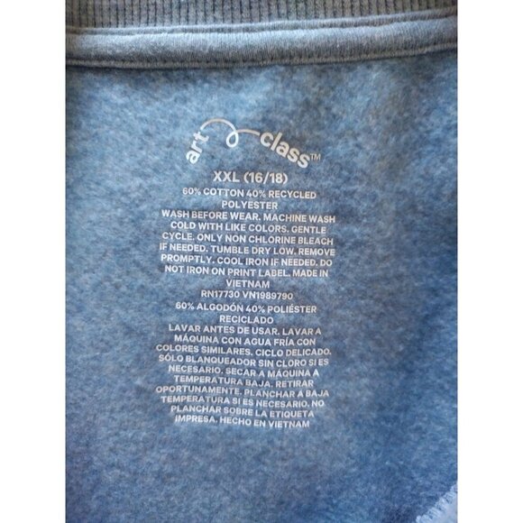 Art Class XXL (16/18) long sleeve crew neck sweatshirt for girls. NWT - Picture 3 of 6